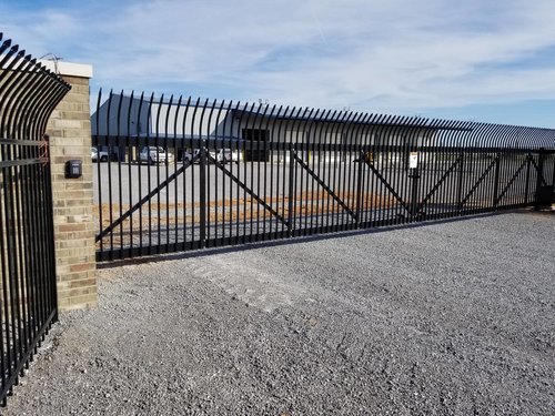 commercial gate installation