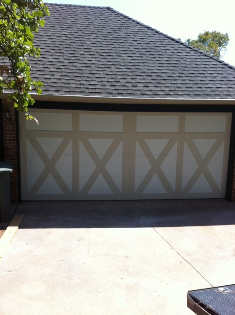 garage doors with overlay