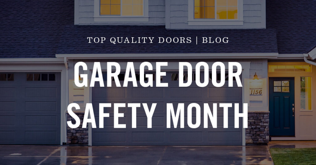 garage door safety month graphic